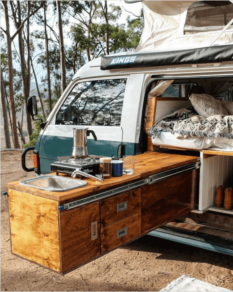 Camper Van slide out kitchen