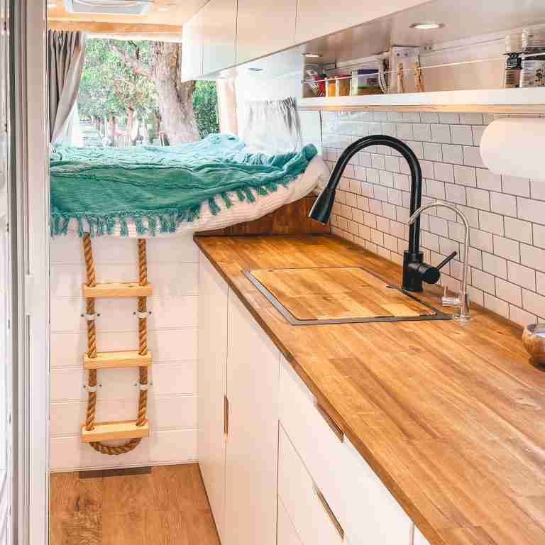 Completed Campervan Kitchen