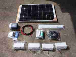 A solar panel kit 