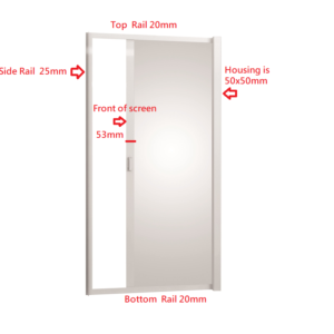 Glideaway Retractable shower door