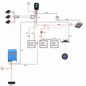 campervan electrical drawing