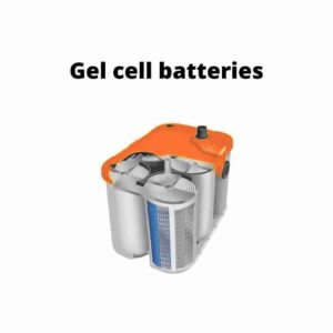 Showing a Gel cell batteries