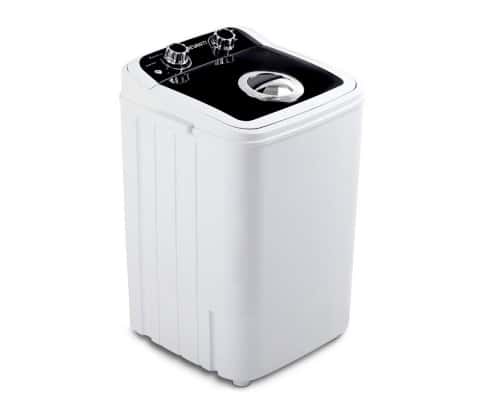 product shot of the Devanti Black 4.6kg Portable Top Load Washing Machine