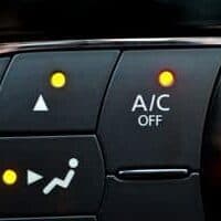 button in a car of the AC