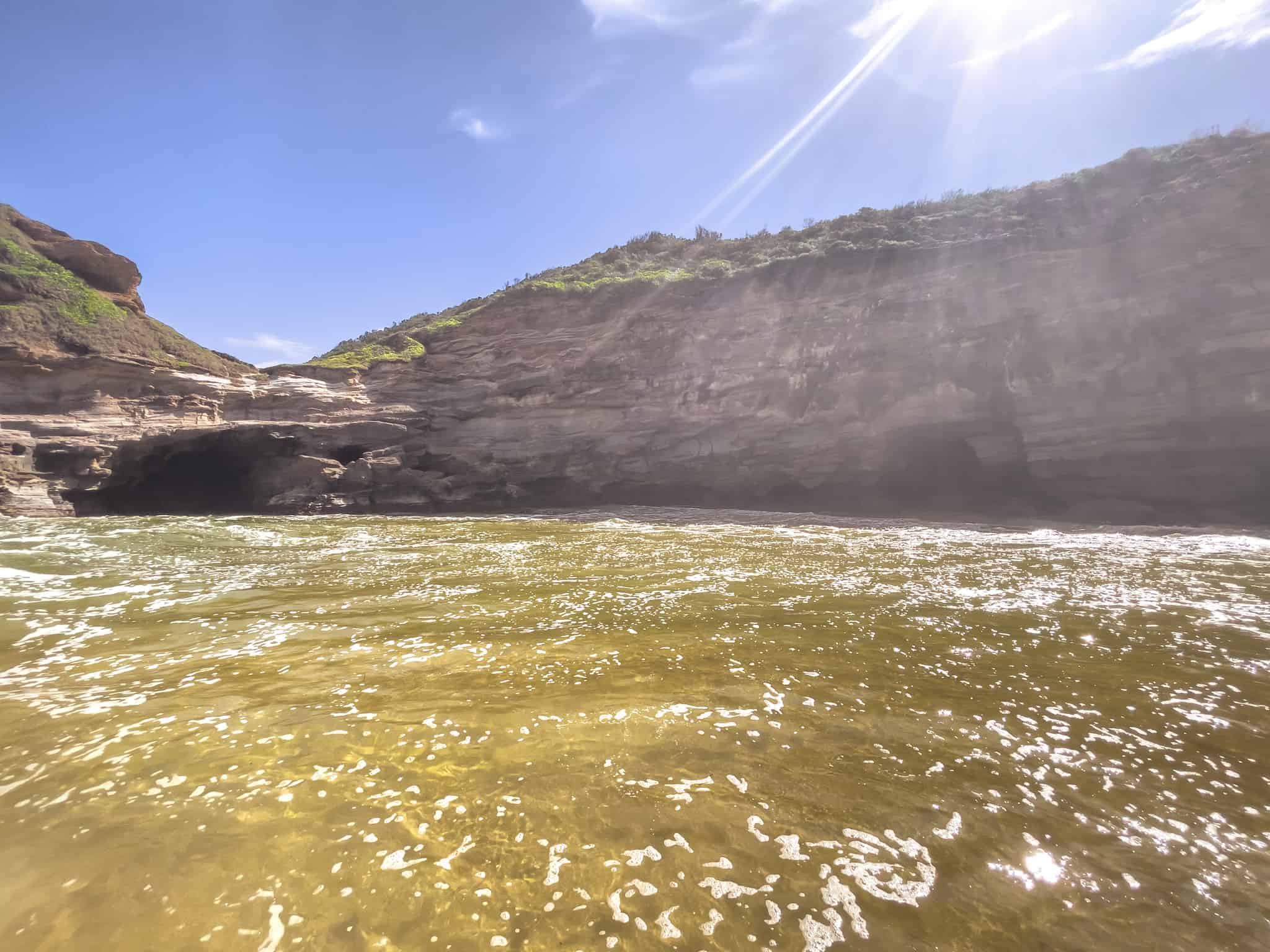 How to get to Ghosties Beach's sea caves in the Central Coast of NSW