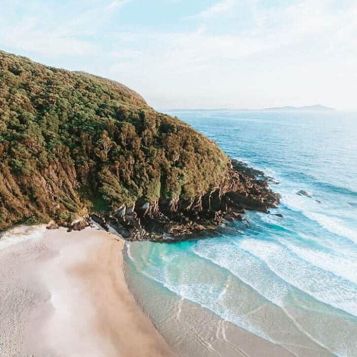 Drone shot over the Elizabeth Beach