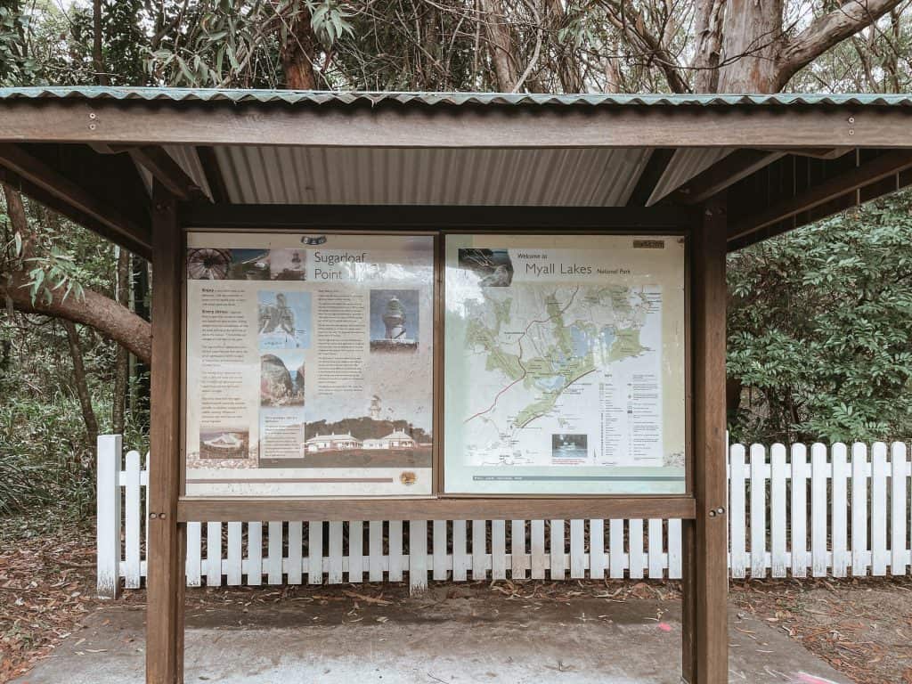 Information board to lighthouse 