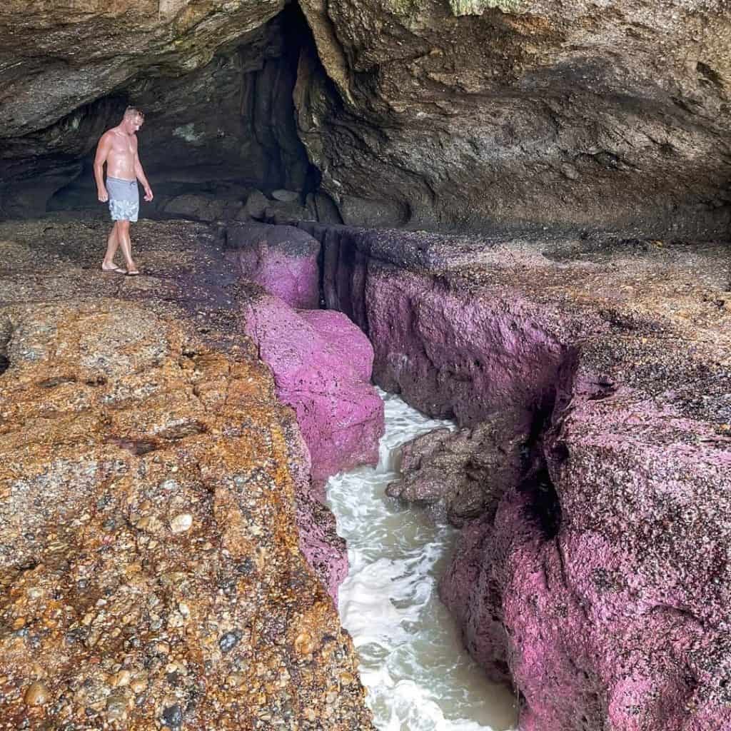 Wade inside the pick cave