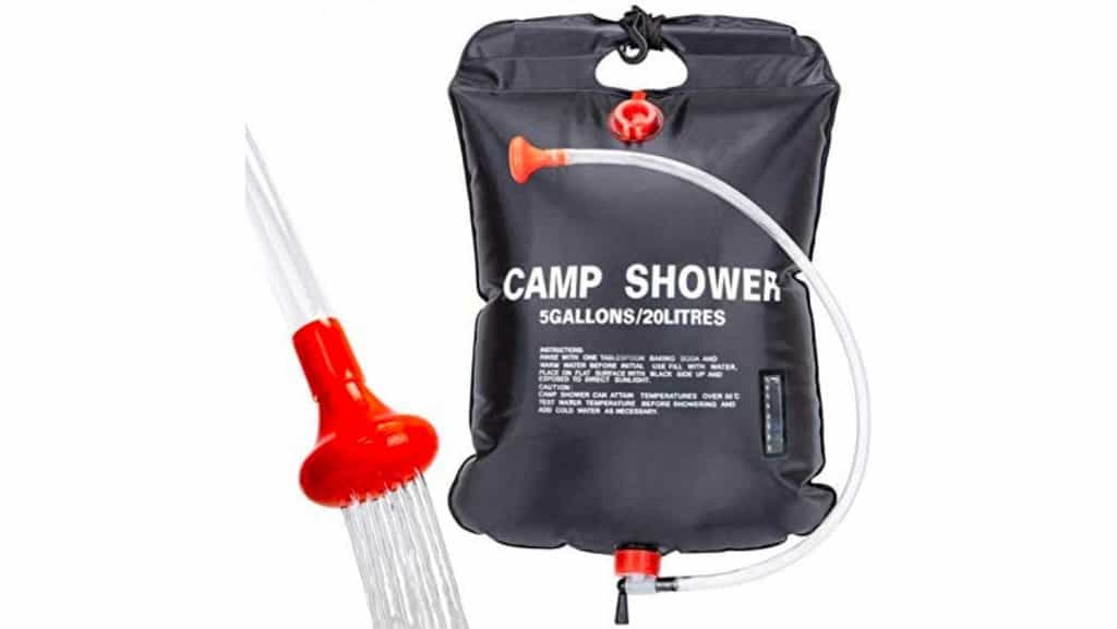 Solar Shower bag with nozzle