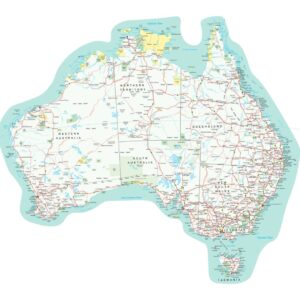 Map Wall Sticker of Australia 