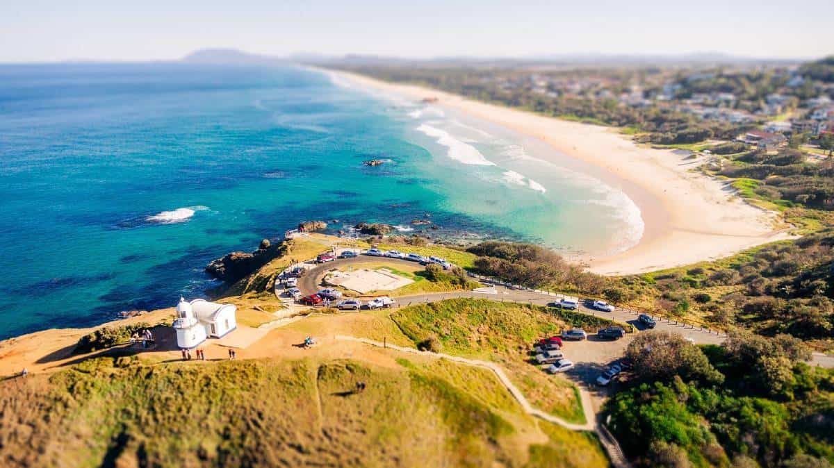 Drone shot over port Macquarie beach - Things to do in port macquarie cover picture 
