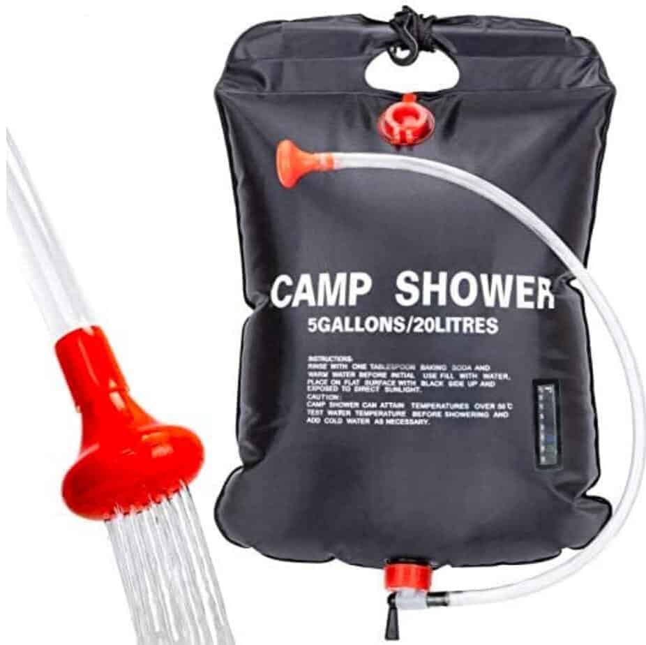 Solar Shower bag with nozzle