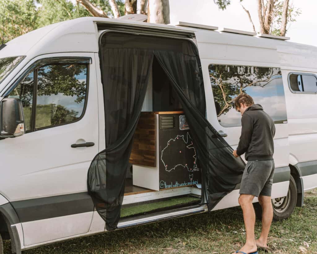 Living in a bubble magnetic screen installed 