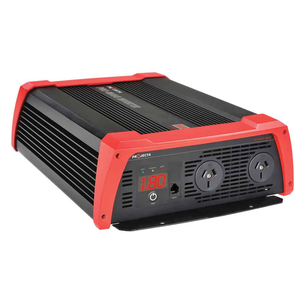 Product shot of the Projecta 12V 1800W Pro-Wave Pure Sine Wave Inverter