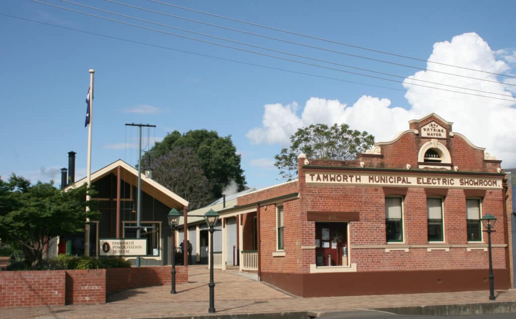 Outside the Tamworth Powerstation Museum