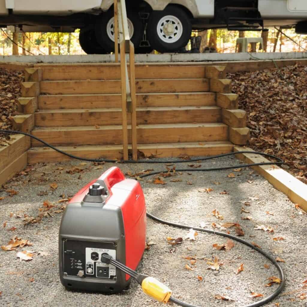 Red Portable Generator 