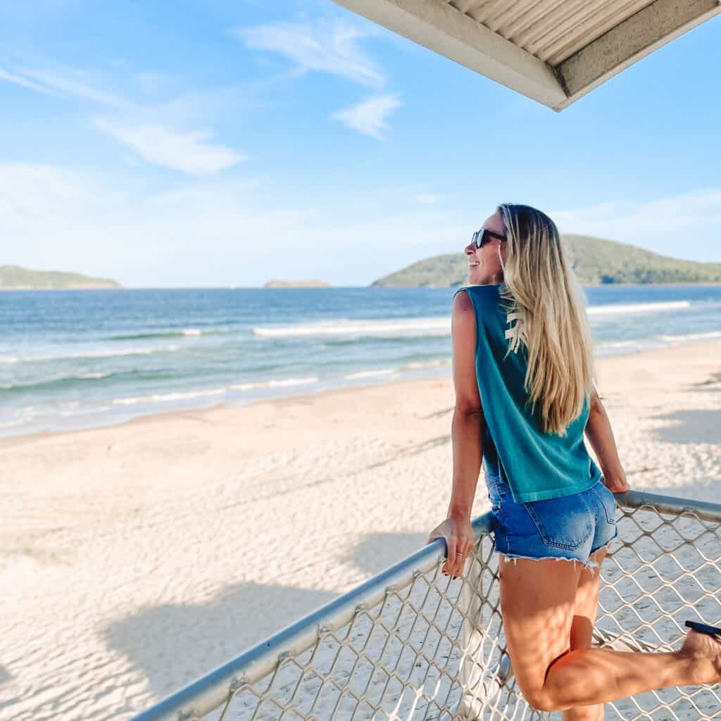 Dani at beach in NSW