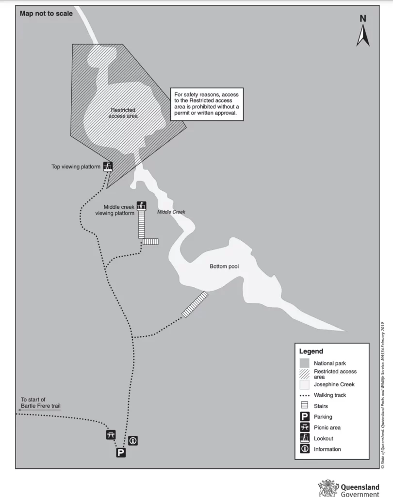 Josephine Falls Trail Map