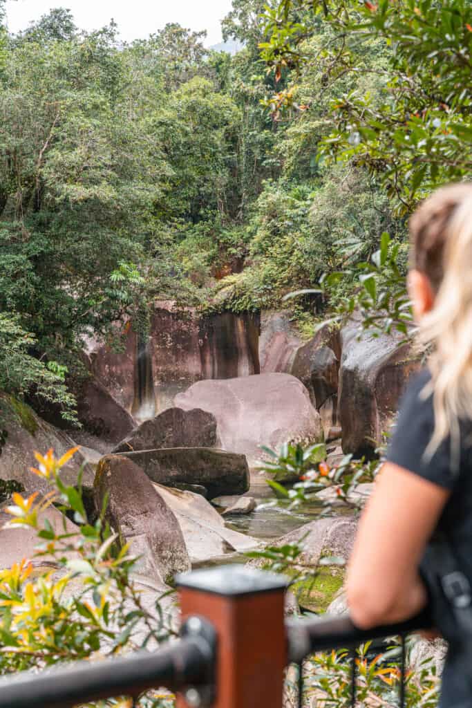 Devil pools at the Babinda Boulders