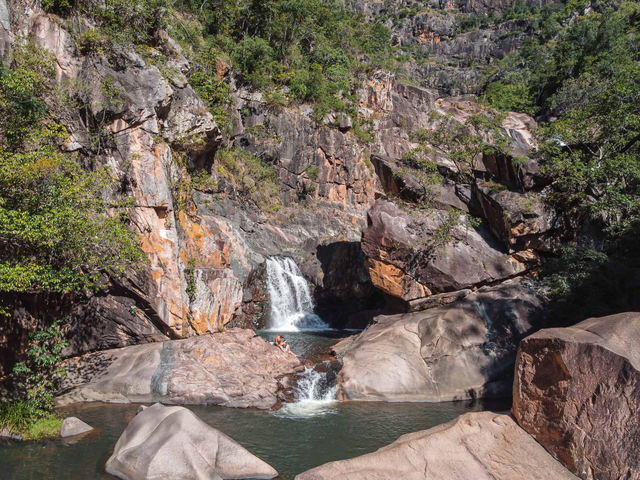 Drone shot of Jourama Falls