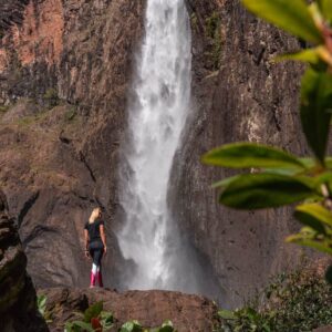 Dani at the bottom of the Wallaman Falls