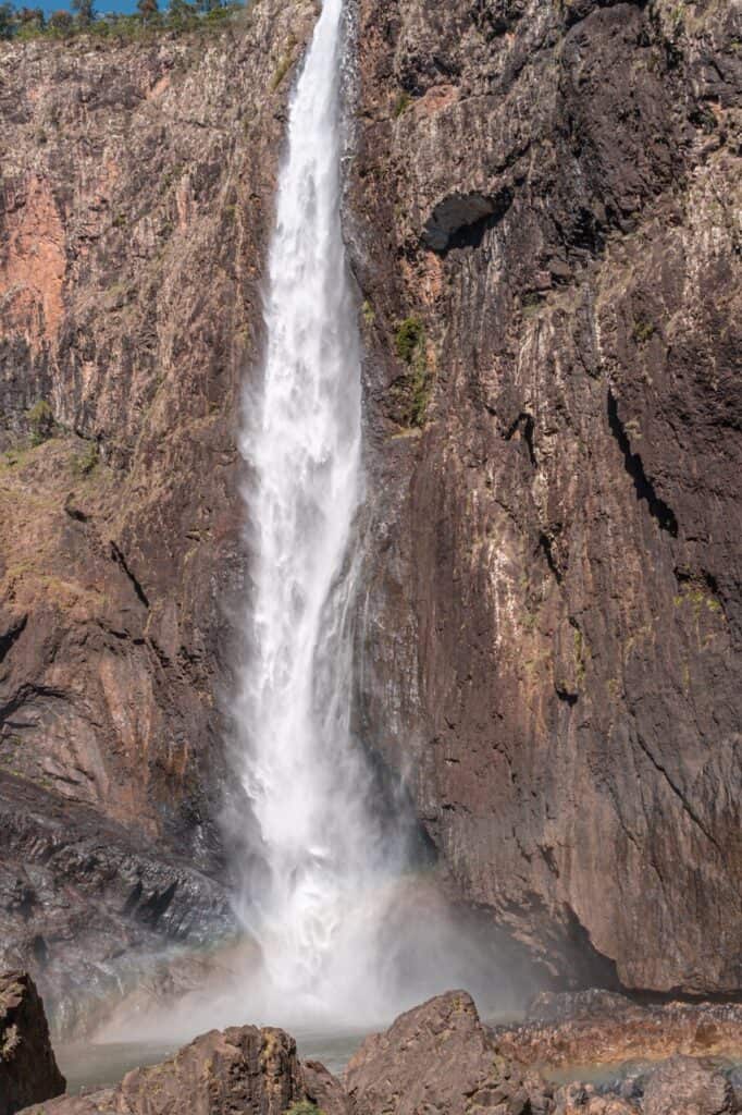 Wallaman Falls from the bottom