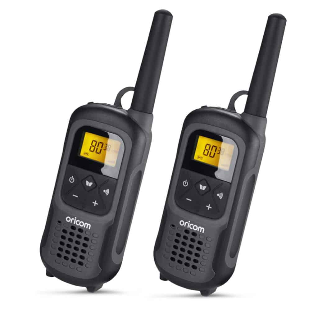 product shot of the Oricom UHF2500 2-watt Waterproof Handheld UHF CB Radio