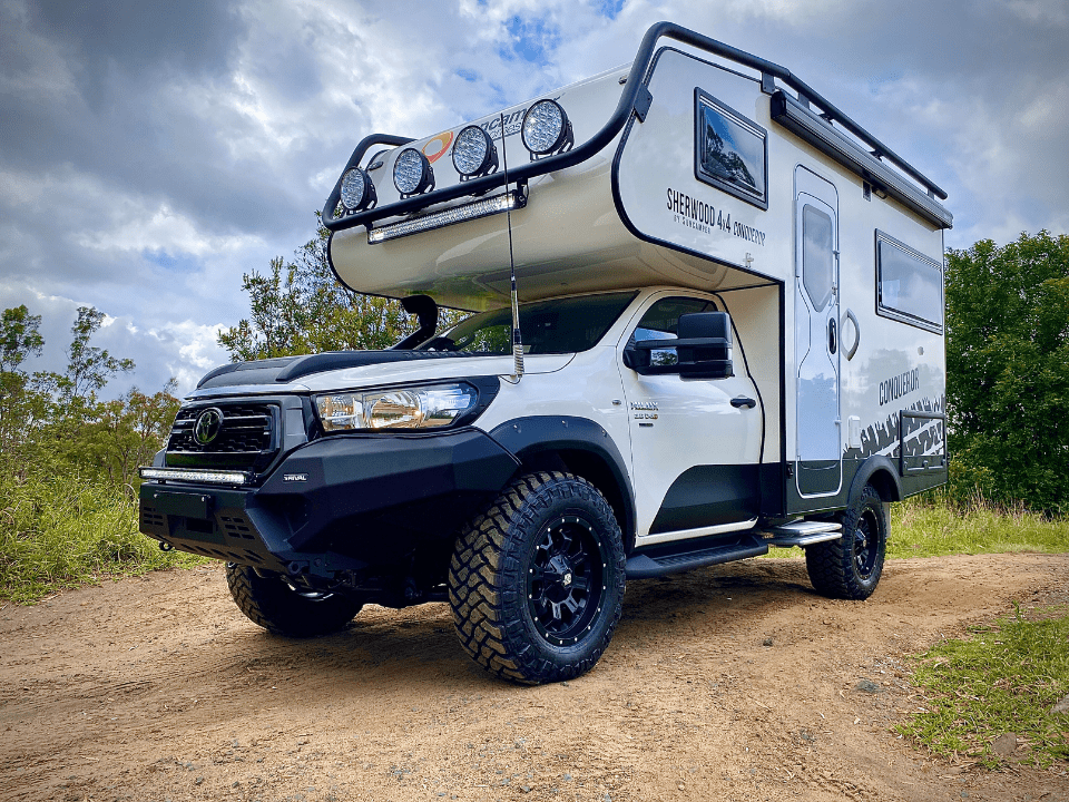 Suncamper Sherwood 4X4 Conqueror in the woods