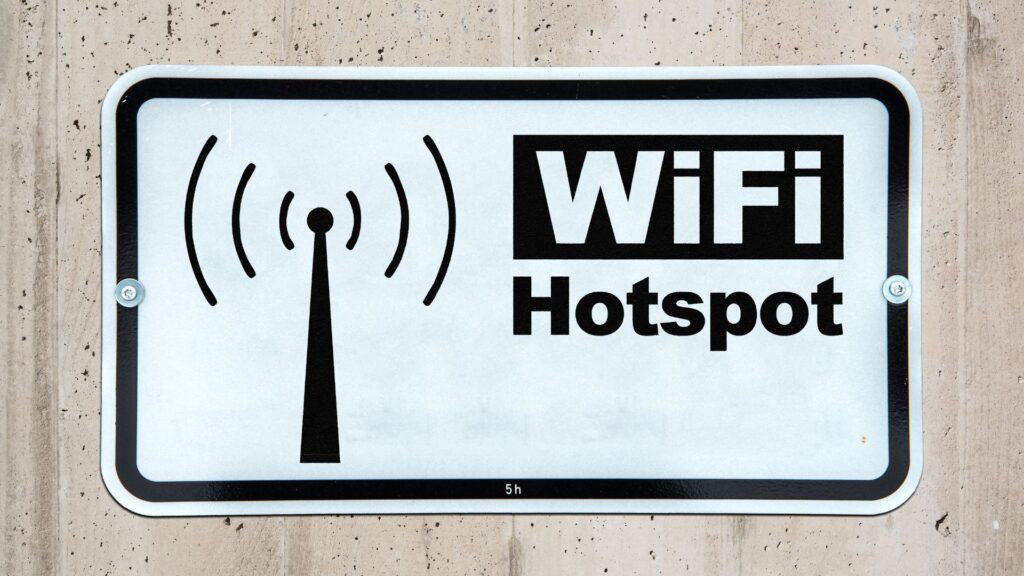 Wifi Hopspote Sign