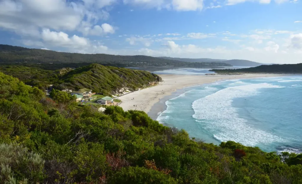 The view from Ocean Beach lookout
