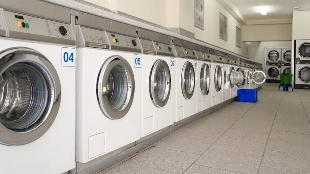 Clothes Washing Machines at a laundromat