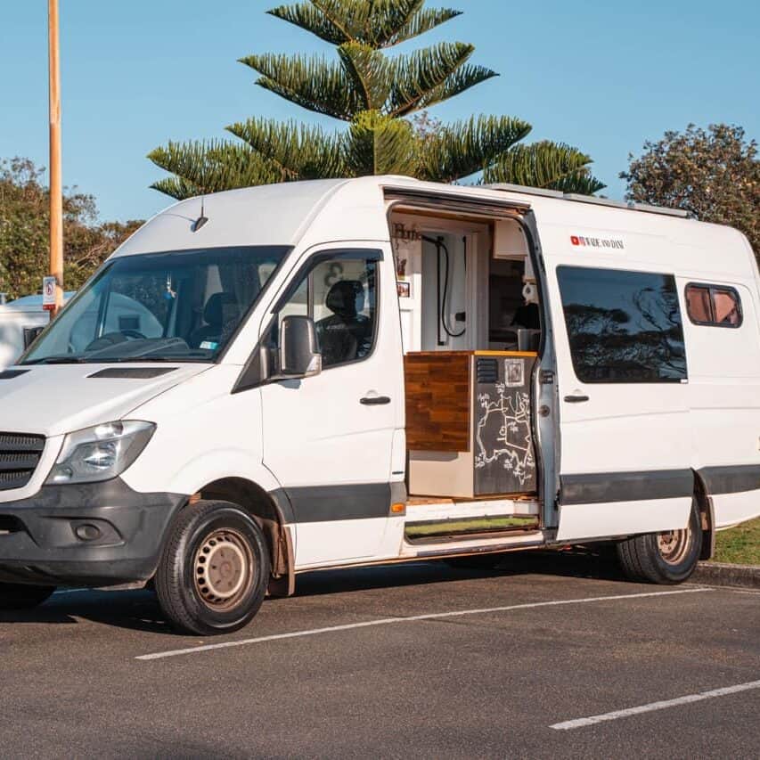 Mercedes Sprinter Van LWB parked in a carpark